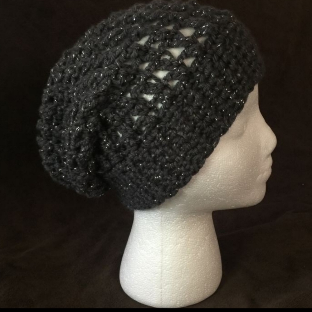 Girls Black Beanie from Justice